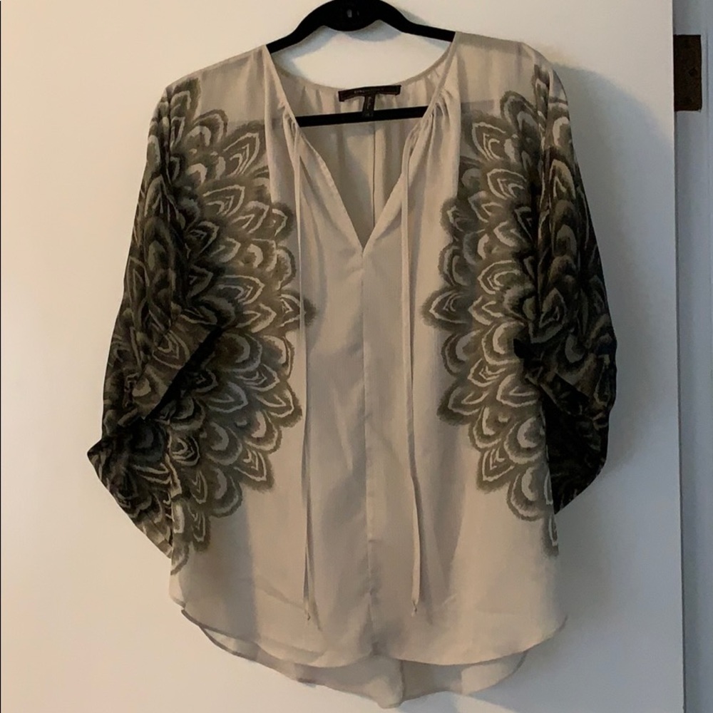 BCBG Maxazria Peacock Design Blouse